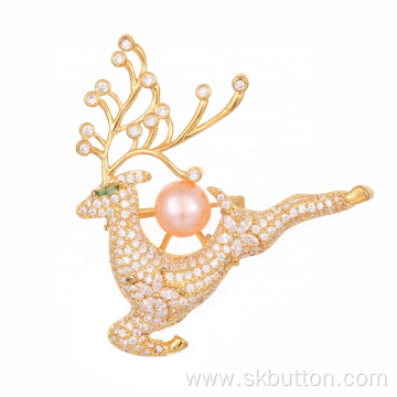 Christmas gift elk brooches women brooches